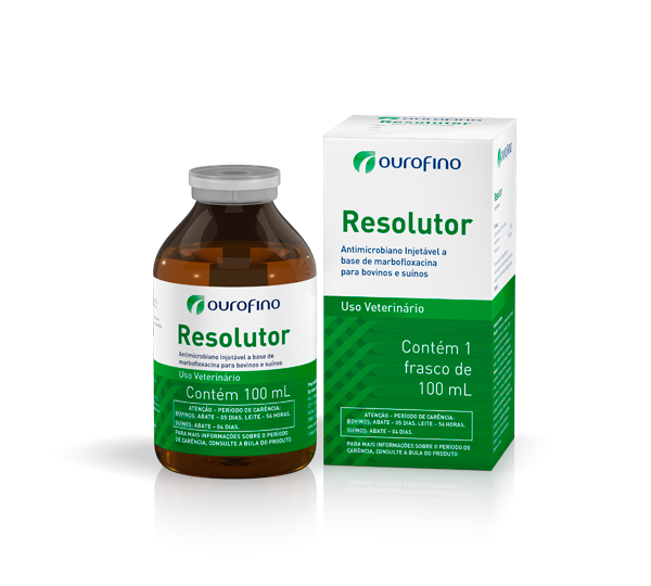 Figura 1. Resolutor®, marbofloxacina à 20%.