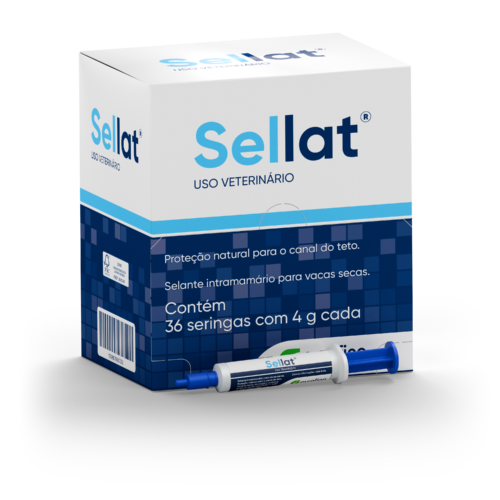 Sellat - Proteção natural para o canal do teto. Selante intramamário para vacas secas.