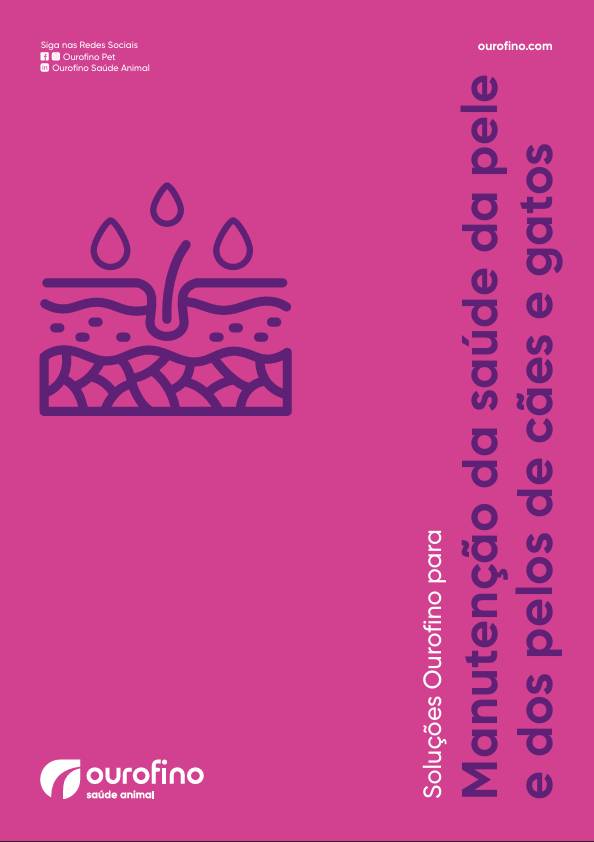 Manutenção da saúde da pele e dos pelos de cães e gatos