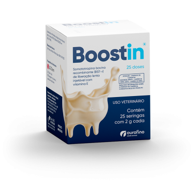 BOOSTIN® uma formulação de BST-r, é indicado para aumentar a produção de leite em vacas em lactação.